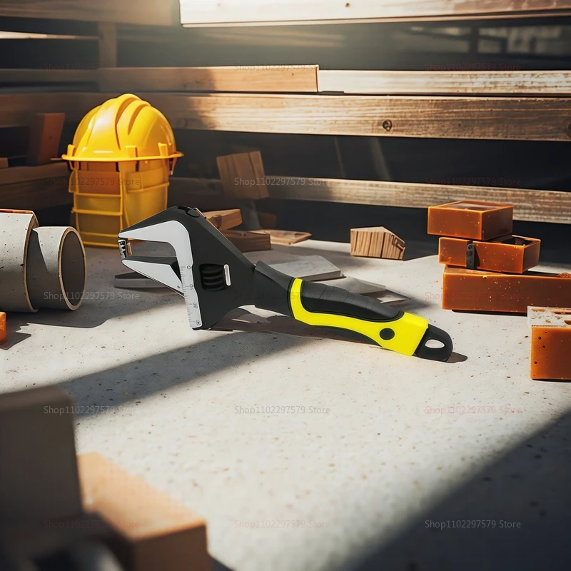 Adjustable Wrench Stainless Steel Universal Spanner Bathroom Wrench Large Open High Quality Plumbing Repair Tool Car Repair Tool