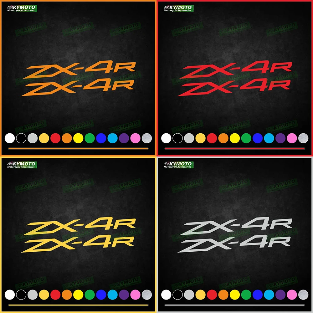 

Для ZX-4R ZX4R аксессуары для гоночных мотоциклов, наклейки, украшение обтекателя, шлем, топливный бак, логотип двигателя, светоотражающая наклейка