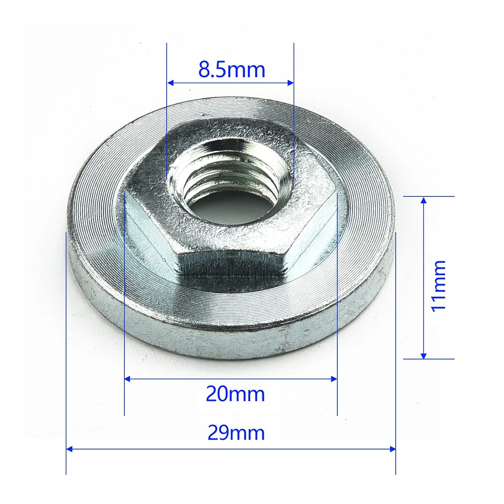 1pc Hexagon Nut Angle Grinder Nut Silver Anti-rust Pressure Plate Stainless Steel 100 Type Angle Grinder Accessories Non-slip