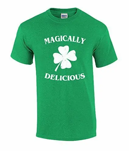 Funny St Patricks Day Magically Delicious Graphic Holiday Tee Shirt Irish GreenAnime  T-shirts for Men Clothing Women 