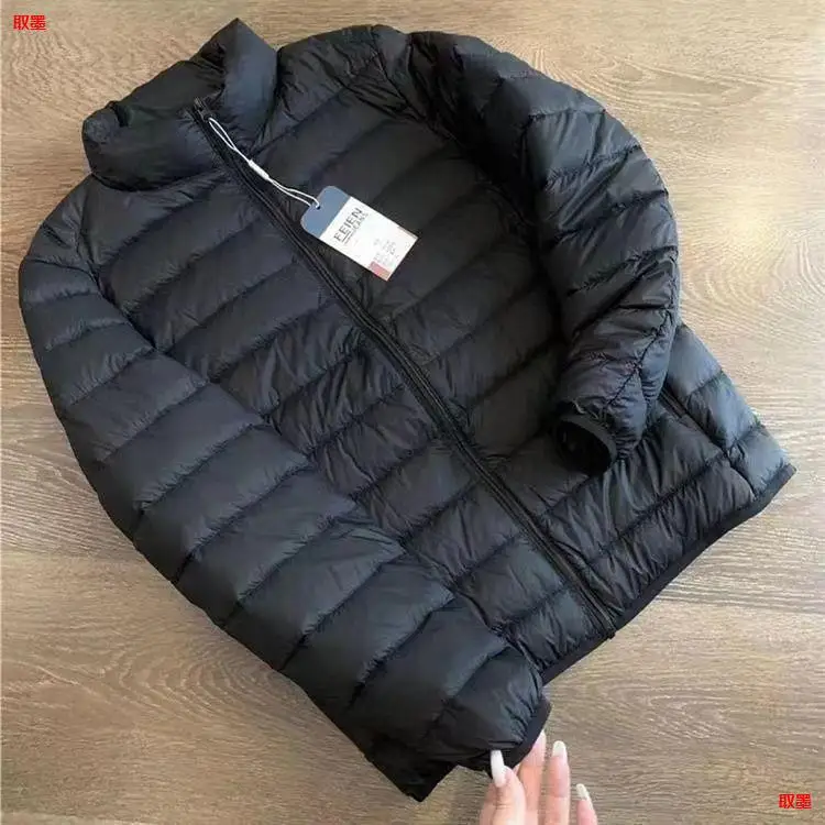 Big Clearance Sale Men's jacket new lightweight velvet men's ultra-thin warm stand collar jacket for men and women