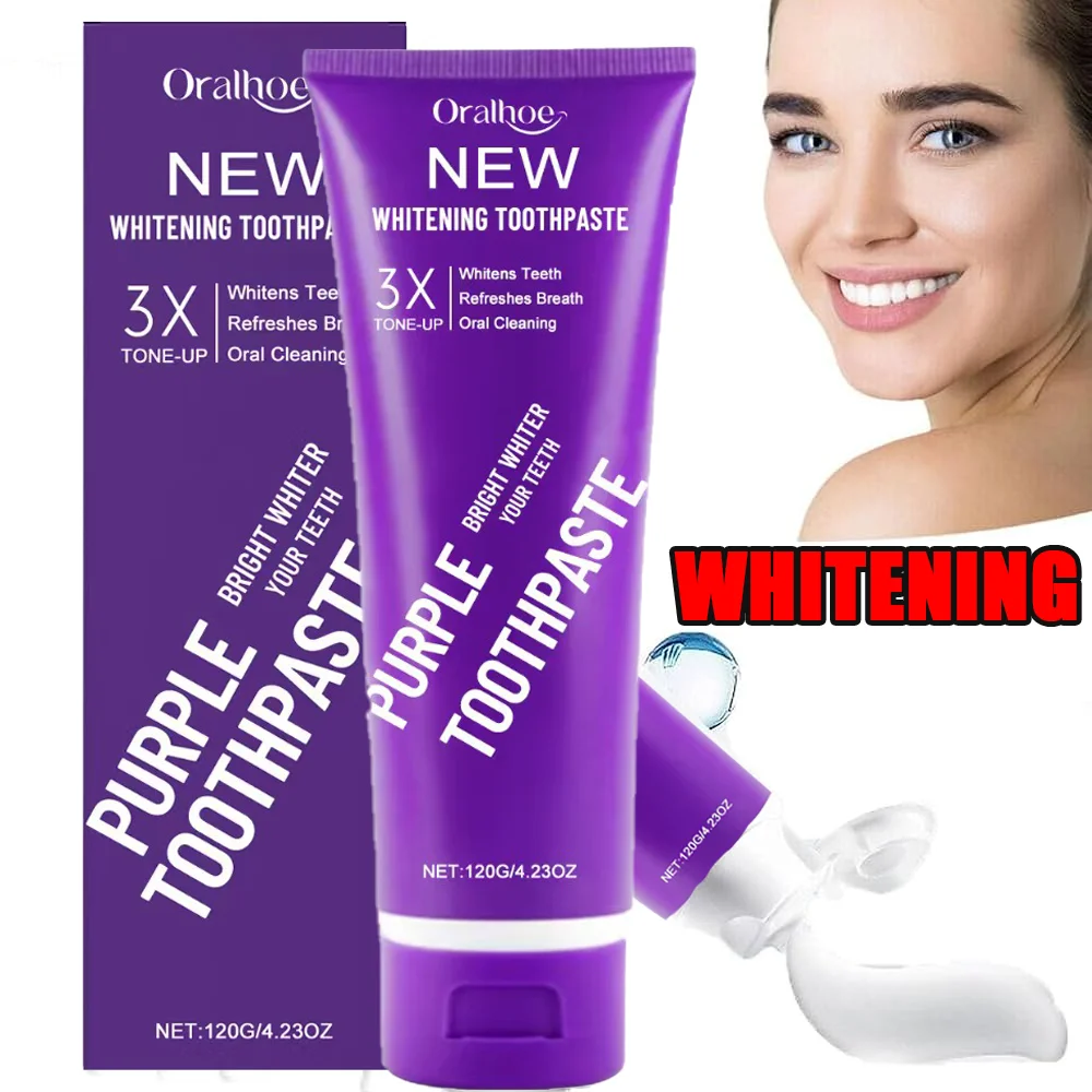 Dentifrice البنفسجي بلا فلور، Saveur de menthe fraîche، بلانشيمينت دي دنتس، صيغة ناتوريل، nettoyage en profondeur