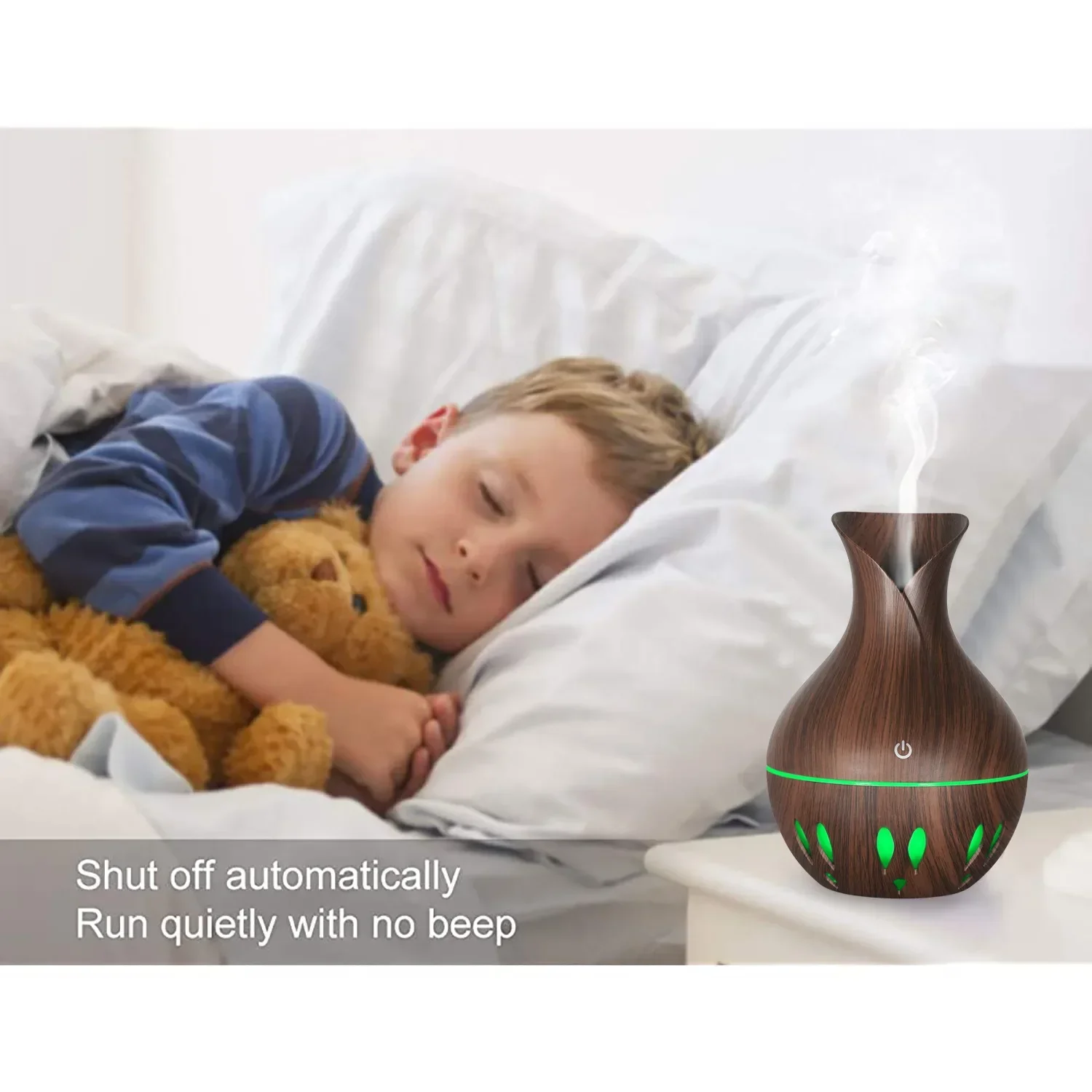 130ML Mini Humidifier USB Ultrasonic Air Humidifier LED Lamp Essential Oil Diffuser Car Purifier Aroma Anion Mist Maker Portable