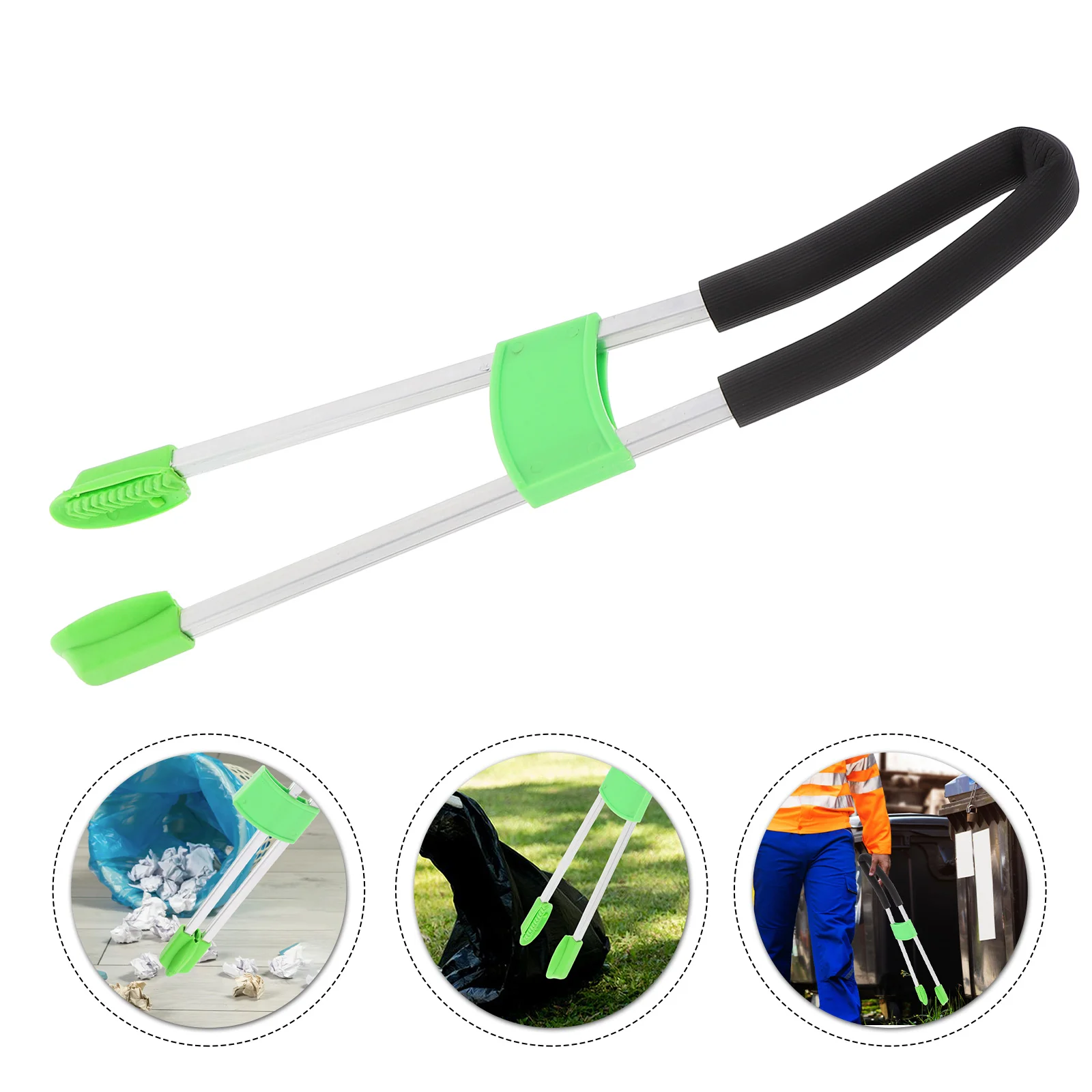 

Sanitation Clamp Garbage Pliers Rubbish Reacher Trash Stick Reaching Tool Can Grippers for Aluminum Alloy Pickup Grabber