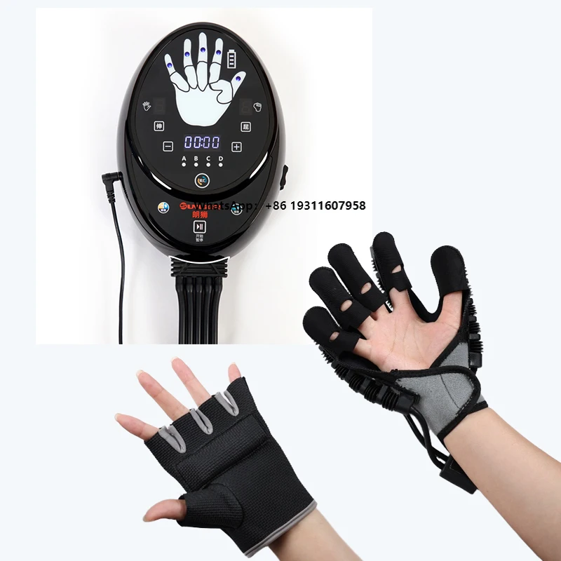 

Hemiplegia Hand Stroke Recovery Device Multi-functional Hand Rehabilitation Robot Gloves Electric Massage Finger Trainer