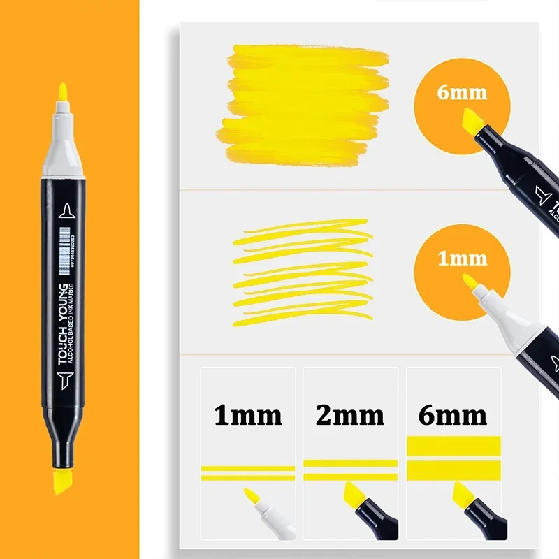 12-80 Colors Dual Tip Oil Art Markers, Sketch Manga Drawing Pens School Art Stationery