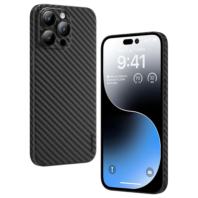 Ultra Thin Carbon Fiber Pattern Soft Case for iPhone 15 14 13 12 Mini 11 XS Max X XR 7 8 Plus SE 2020 2022 0.3mm Hard PP Fundas