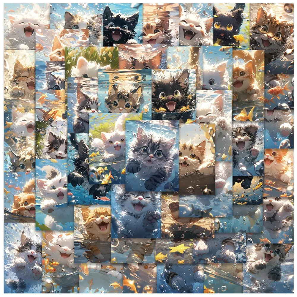 10/30/50pcs Kawaii Anime Gatto Animale Adesivi Creativo Carino Graffiti Decalcomanie FAI DA TE Bagagli di Skateboard Telefono Adesivo Per Auto Divertimento per il Regalo