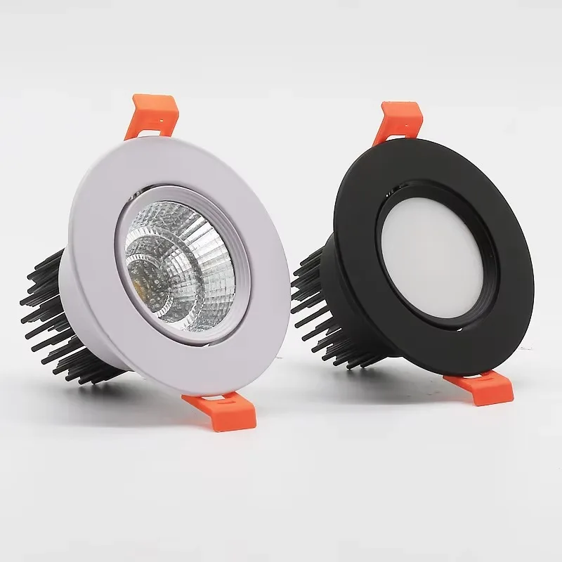 LED Spotlight Embedded COB Ceiling Light Hotel Engineering Household Anti-glare Wall Washer Main Lighting 75 Downlight