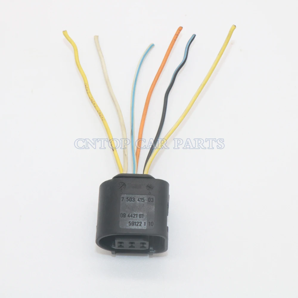 

Original 7503415 09442101 59122110 6 pin Wiring Loom Harness Connector Plug for BMW F10 F11 5 3 Series