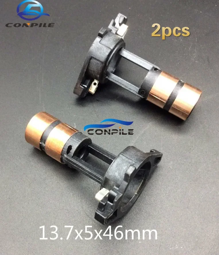 2pcs for Volkswagen New Jetta New Santana New LaVida New for Bosch Generator Head Collector Copper Ring 13.7x5x46mm