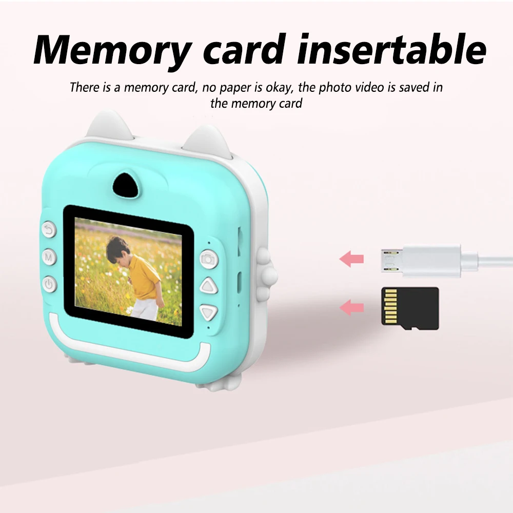 Children Instant  Print Camera Kids Photography Digital Photo Camera Toy Mini Thermal Printer Boy Girls Birthday Gift