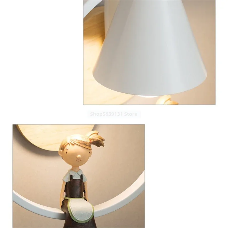 Nordic Modern Iron LED Wall Lamps Creative Personality Art Lamp Living Room Bedroom Bedside Aisle Hotel Restuarant Wall Lights