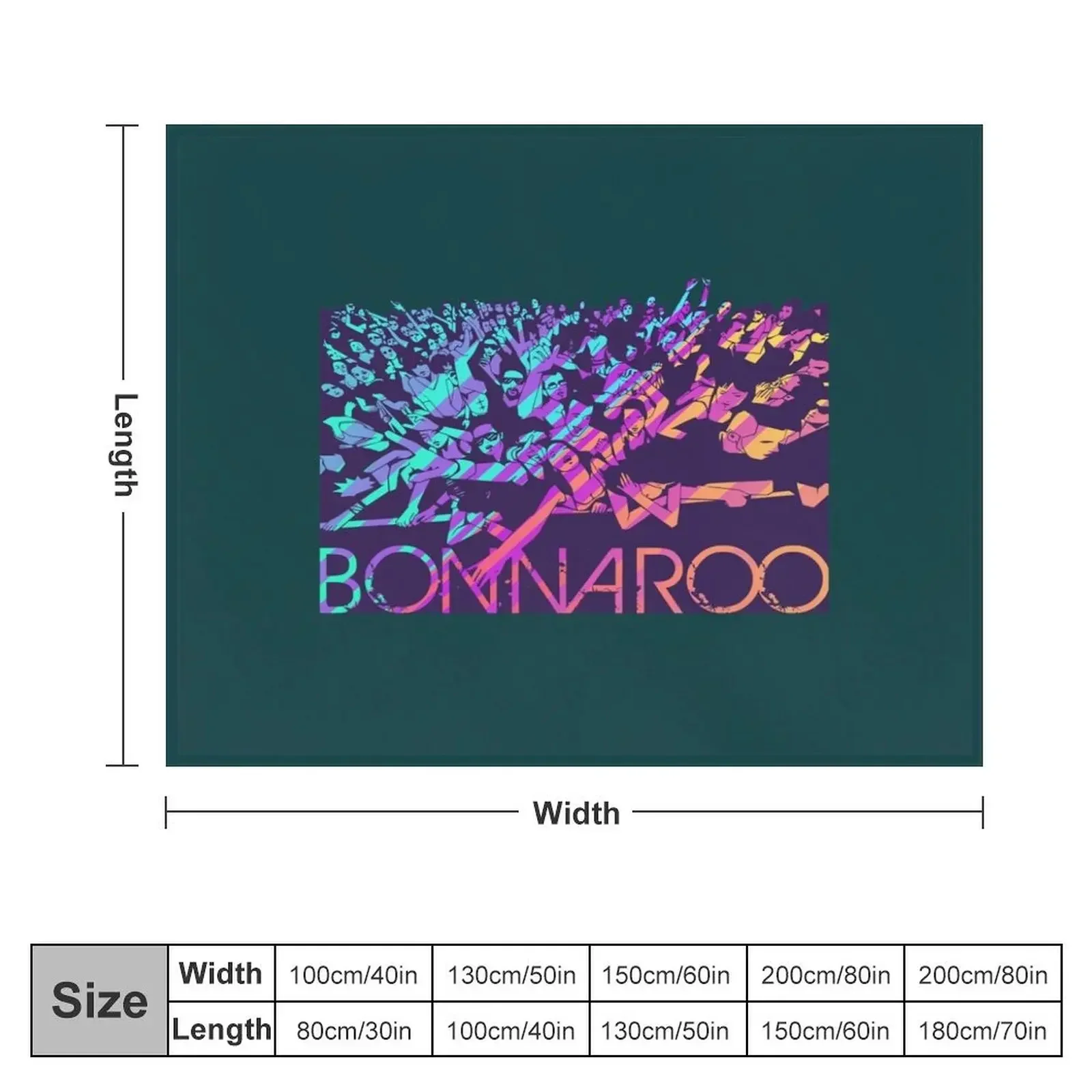 Bonnaroo Crowd Throw Blanket Kid'S halloween decorative Blankets