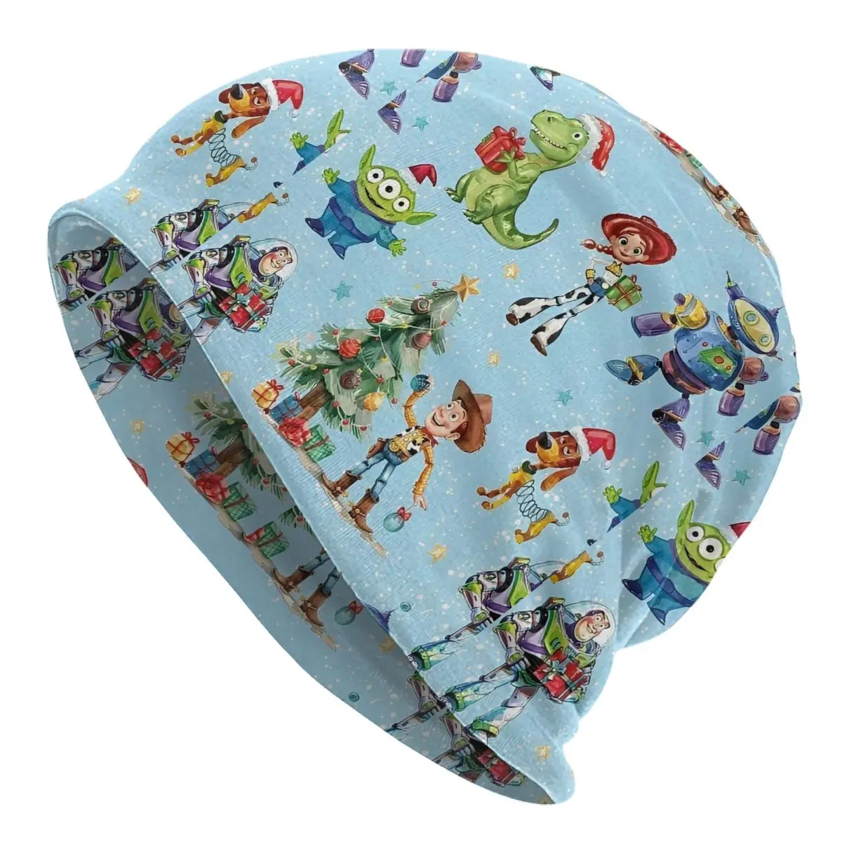 

Toy Story Cartoon Movie Christmas Bonnet Hats Autumn Winter Outdoor Skullies Beanies Hats for Men Women Warm Multifunction Cap