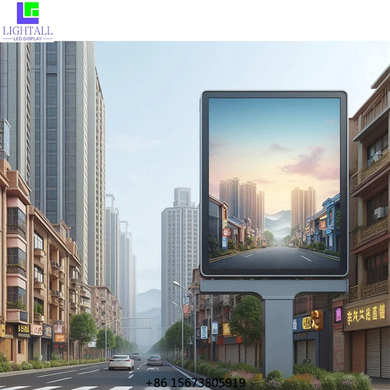 Commercial Outdoor Full-Color P6 P8 P10 Advertising Billboard 960*960mm Iron Digital LED Display Fixed Installation