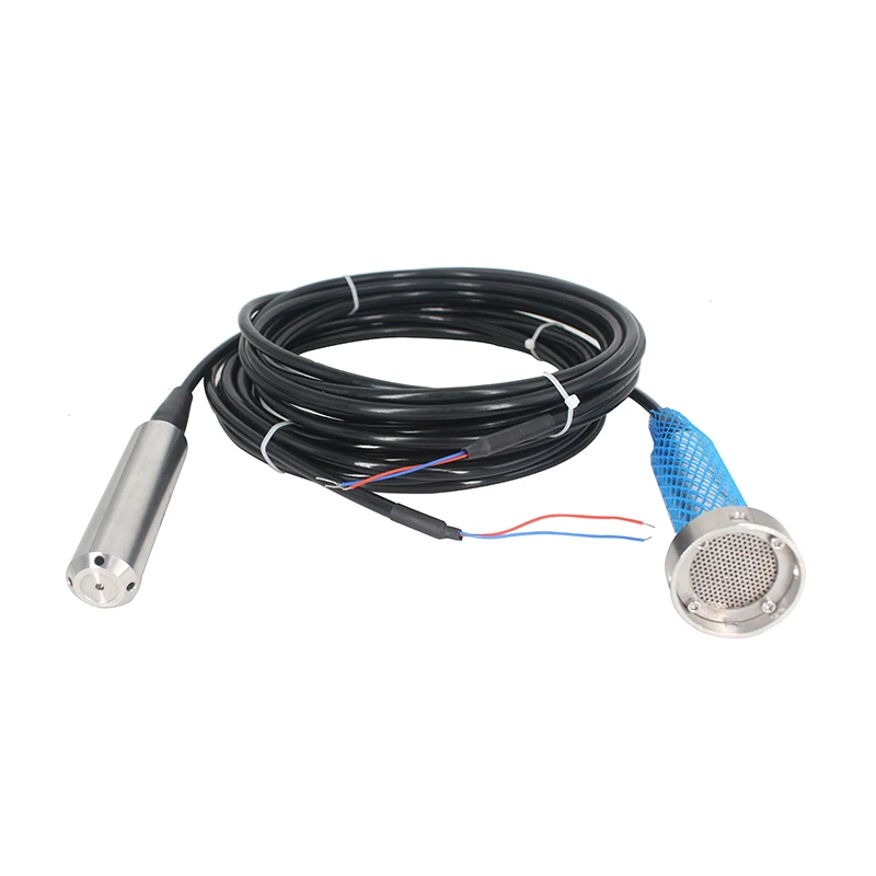 Submersible Level Transmitter 4-20mA 0-10V Anti-Clogging Liquid Level Sensor RS485 8m Cable 8m Range DC 24V Water Level Sensor