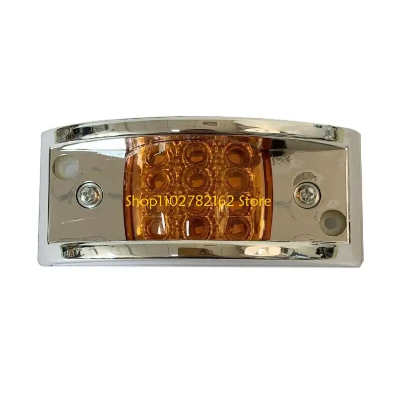 

547B 2Pcs 12V/24V LED Side Marker Lights Car External Lights Warning Tail Light