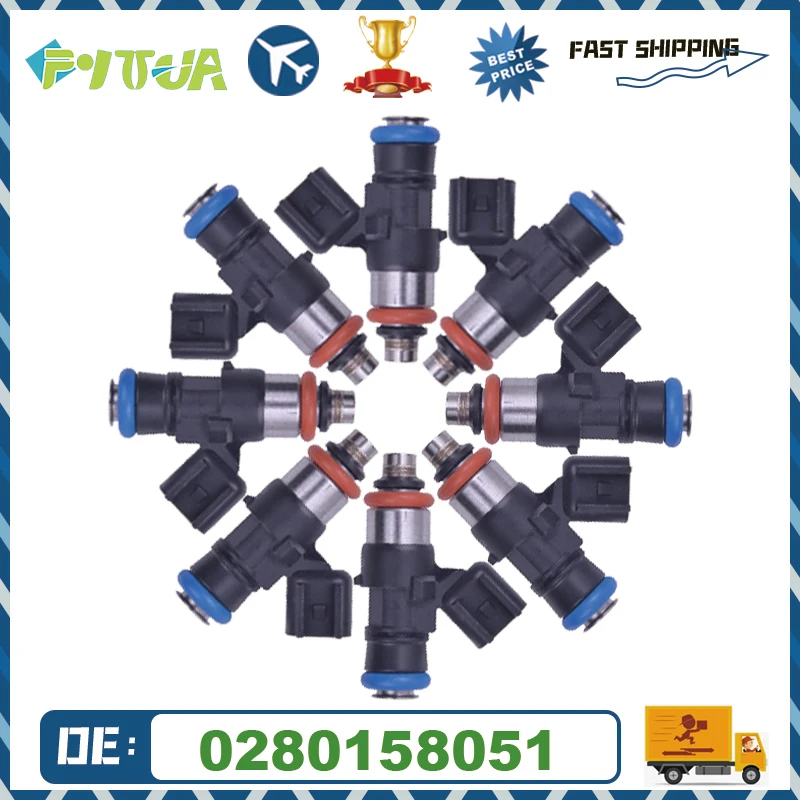 

Топливный инжектор 0280158051 12576341 для Chevrolet Camaro Corvette, Pontiac G8 Gxp En Cadillac Cts2006-2015, 8 шт.