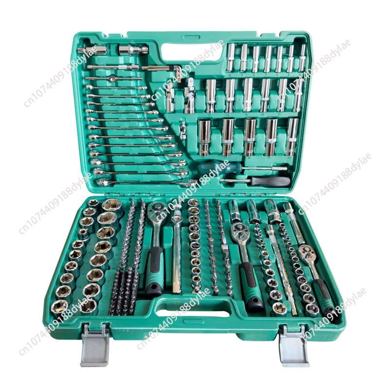 [216-Piece Set] Auto Repair Combination Tool Suit Basic Hand Tool Repair Shop Car Repair Tools 24-Tooth Ratchet