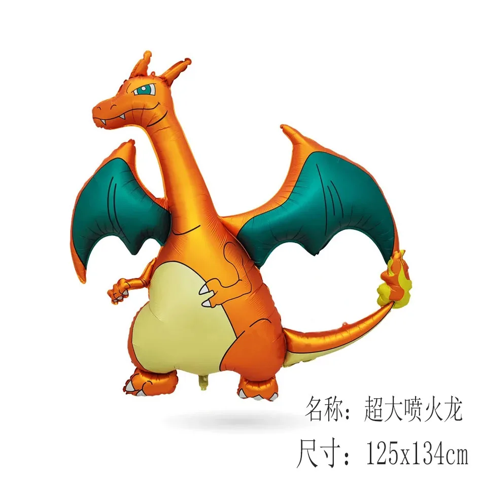 2026 Pokemon 3D Ballon Großer Glurak Pikachu Mew Niedliche Anime-Figur Ballon Kindergeburtstag Party-Zubehör Dekoration Geschenke