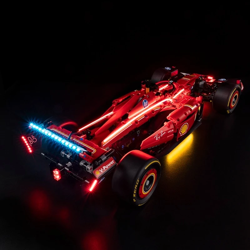 Set di illuminazione a LED adatto per LEGO Technic Ferrari SF-24 F1 Car 42207 Building Blocks (modello di mattoni non incluso)