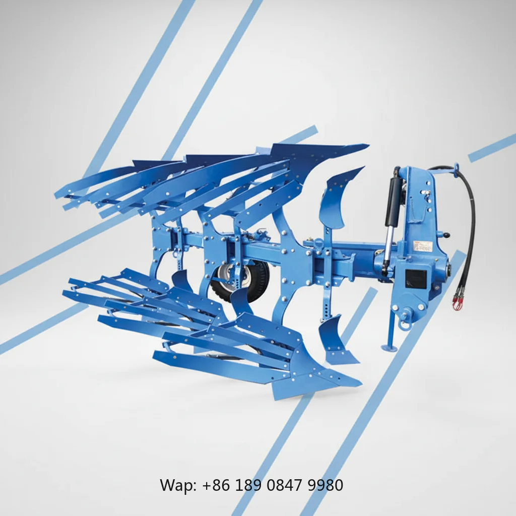 【Hot】CE Approved Tractor Mounted Reversible Plough with LK500 Grid Type Mouldboard for Sugar Beet Field Soil Cultivation