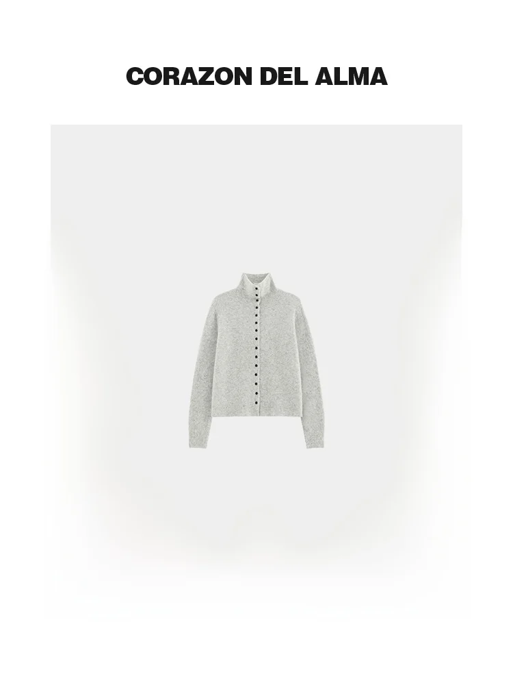 

Винтажный вязаный кардиган Kunlun из смесовой шерсти, пушистый, с длинными рукавами, на пуговицах, женский, теплый, повседневный, мягкий трикотаж