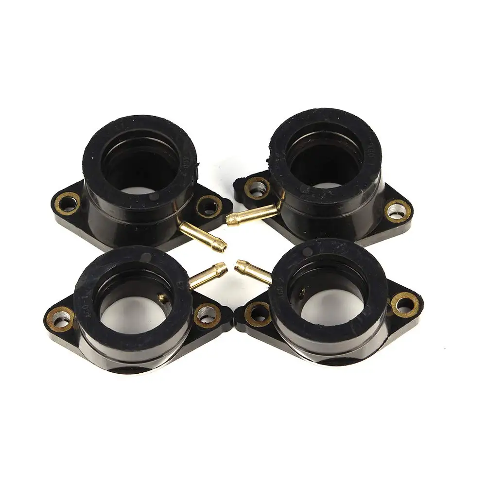Carburetor Intake Manifold Boots For Yamaha XJ550 Maxim XJ550R # 4GO-13596-02-00, 4GO135960200,4GO-13586-02-00, 4GO135860200