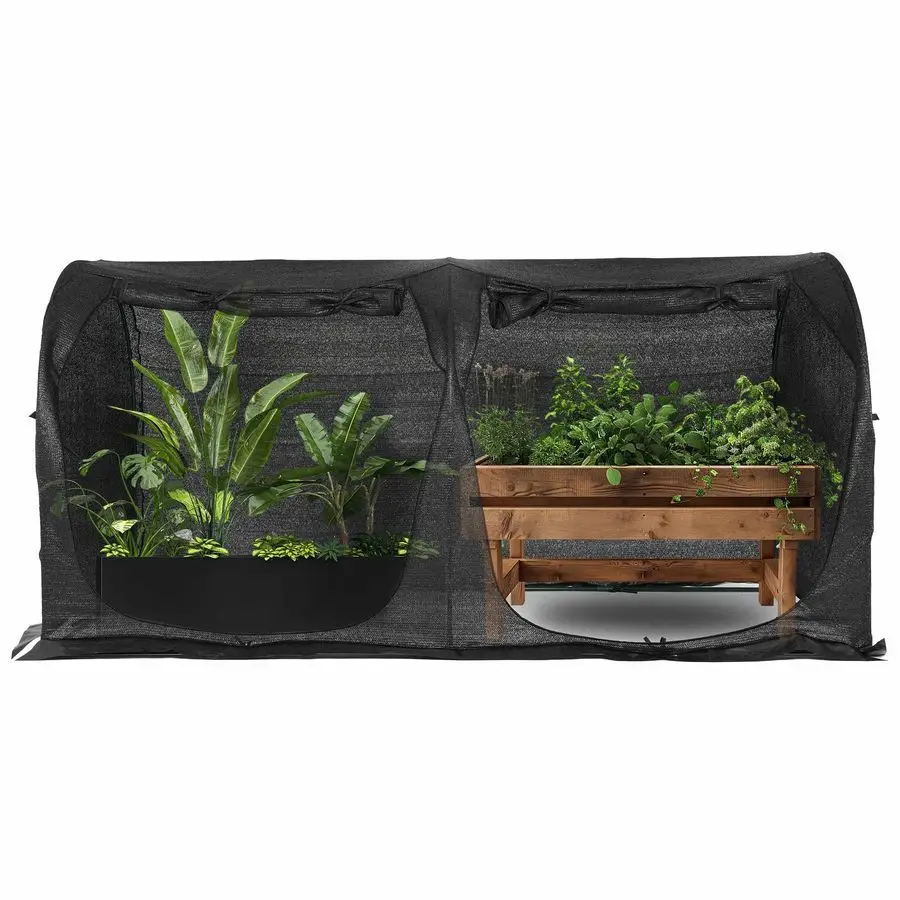 

Tunnel 8.2x4 Sunshade Cloth Gardening Net,Easy Set up 4FT Tall Crops Shade Cover, UV Resistant Plant 80 Sunblock Net for Vegetab