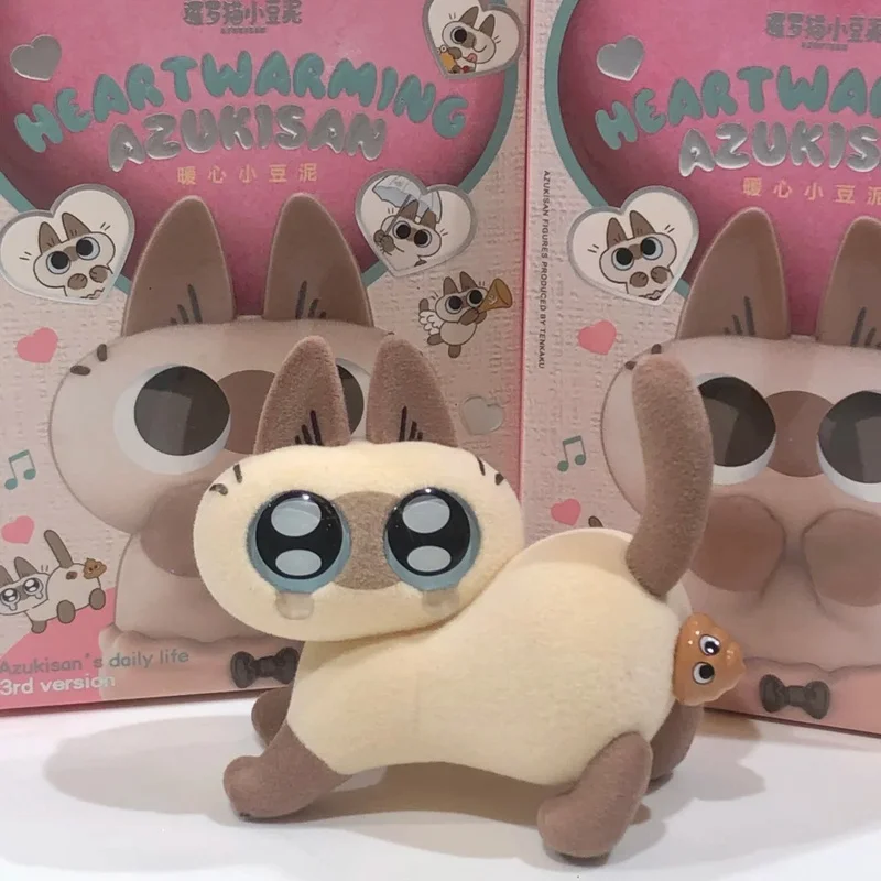 Original Azuki Can Azukisan’s Daily Life 1&2nd Series Mystery Box Siamese Cat Cute Model Blind Box Caixa Sorpresa Kids Gifts