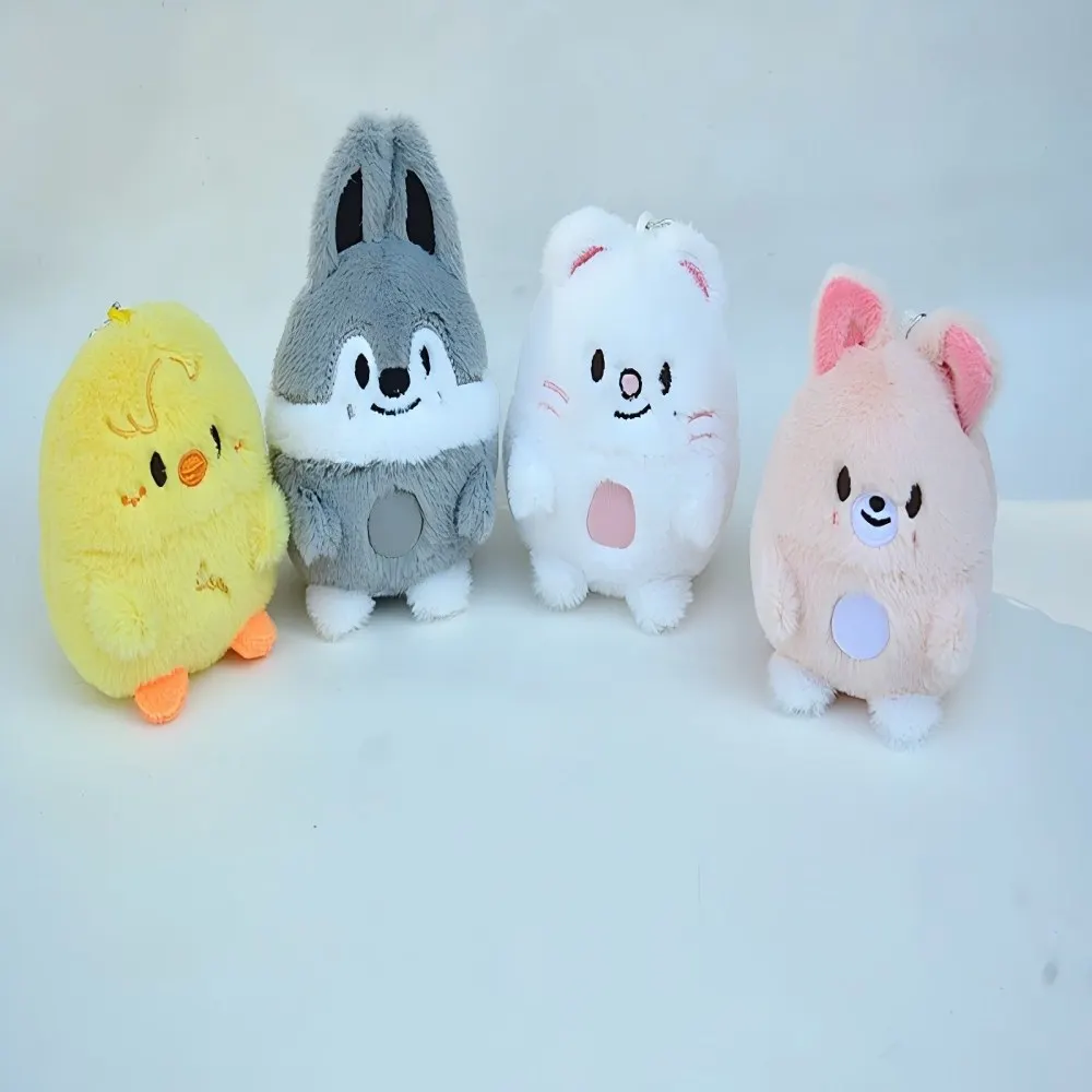New album Stray Kids KPOP SKZOO 8CM Twisted Egg Keychain Kawaii Plush Keychain Toy Doll Couple Gift Wholesale in Stock