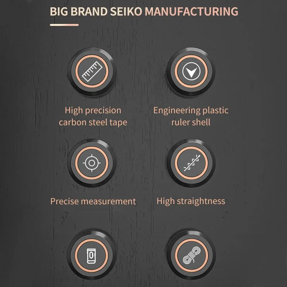 

New Drop-resistant Thickened Steel Tape Measure 3/5/7.5/10m Ranging Tool Tape Measure