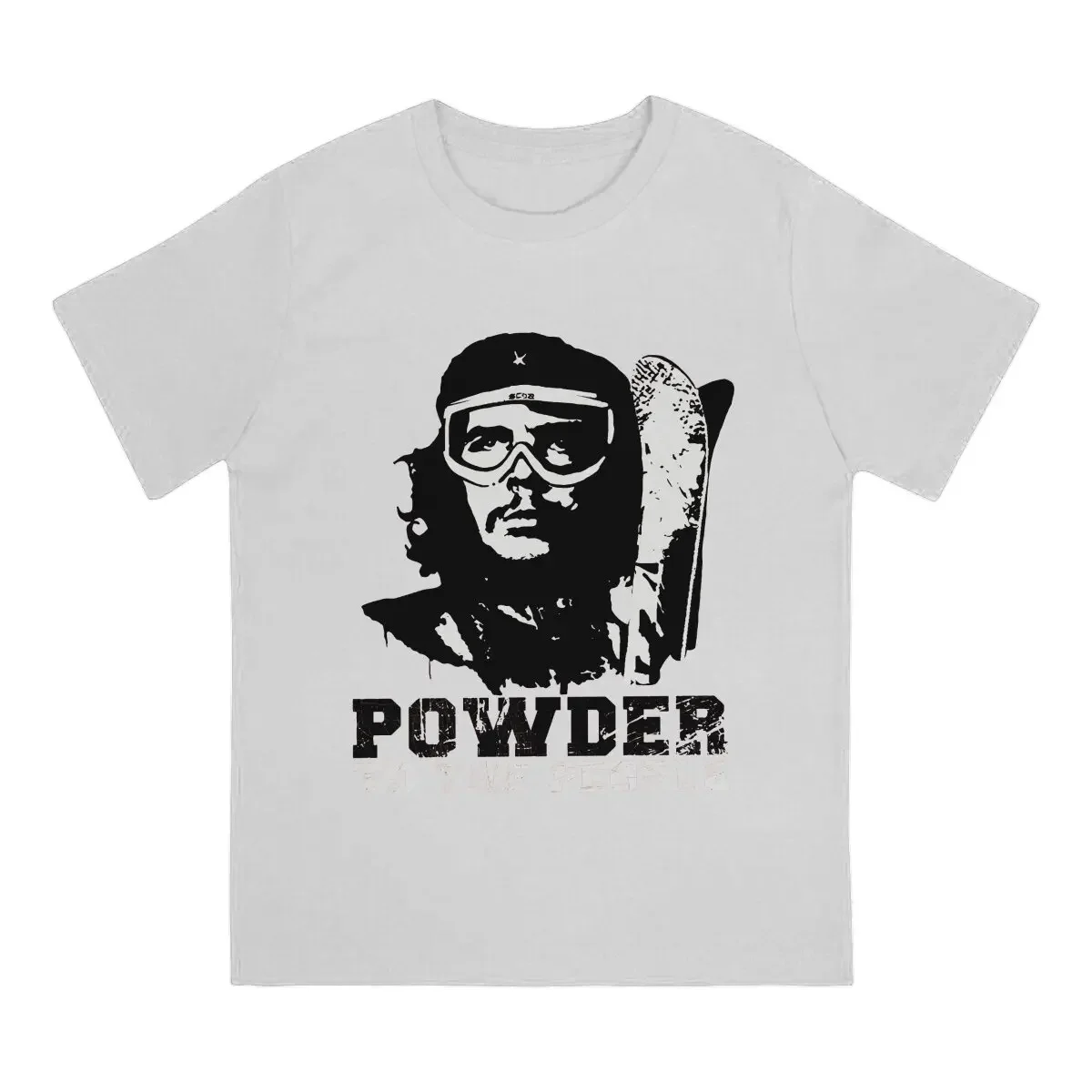 Che Guevara Powder To The People Tshirt Homme Men's Clothing Polyester T Shirt For Men