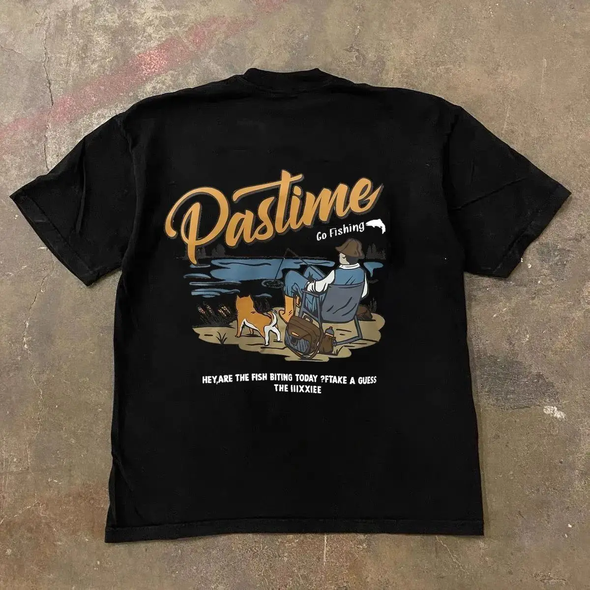 

Хлопковая мужская футболка с короткими рукавами и круглым вырезом с принтом, американская летняя свободная одежда I, новая одежда