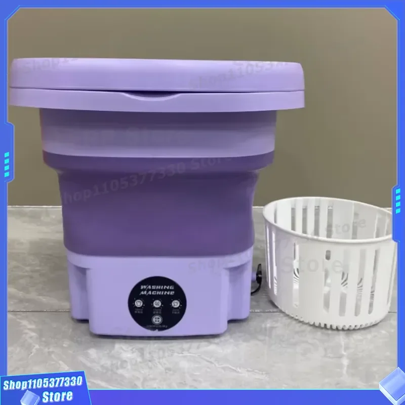 Portable Mini Washing Machine for Underwear Socks Baby Clothes Small Bucket Semi Automatic Dehydrator Compact Laundry Device 4