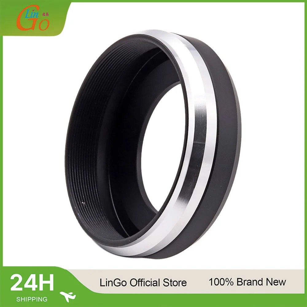 LinGo LH-JX100II Mental Lens Hood Shade Adapter Ring For Fujifilm X100/X100S/X100T Black