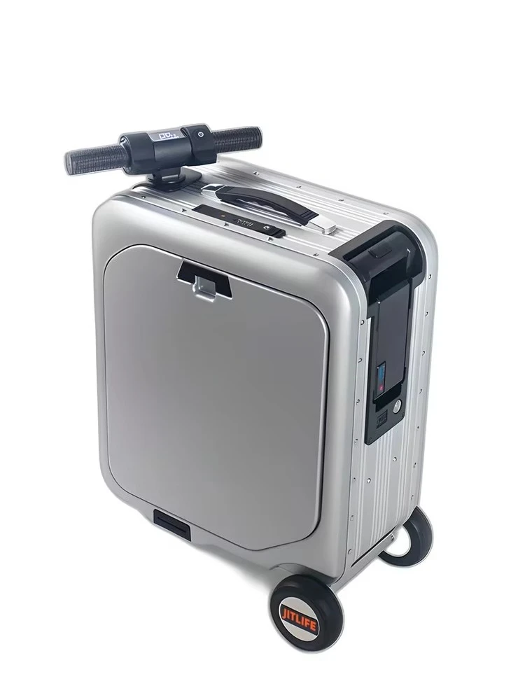 Smart Luggage 20-inch Microfiber Synthetic Leather with Lock