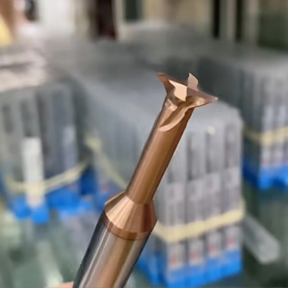 

HRC58 Carbide Dovetail Milling Cutter 30 45 60 75 Degree 1-20 mm 150L Tungsten Steel End Mills Chamfer Milling Cutters For Steel