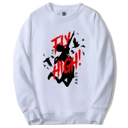 Haikyuu Hot Japan Anime Crewneck Sweatshirts Hoodie Men Women Fly High Pullover Fleece Casual Oversize Moletom Sportswear