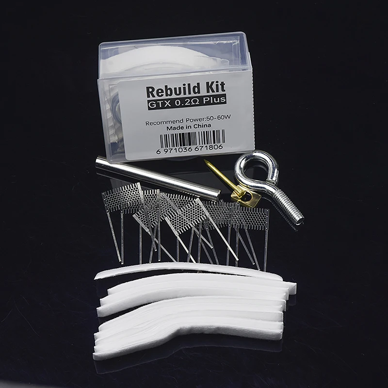 

DIY Rebuild Kit GTX 0.2ohm Plus Mesh Coil Resistance Wire Replacement Accessories Tools