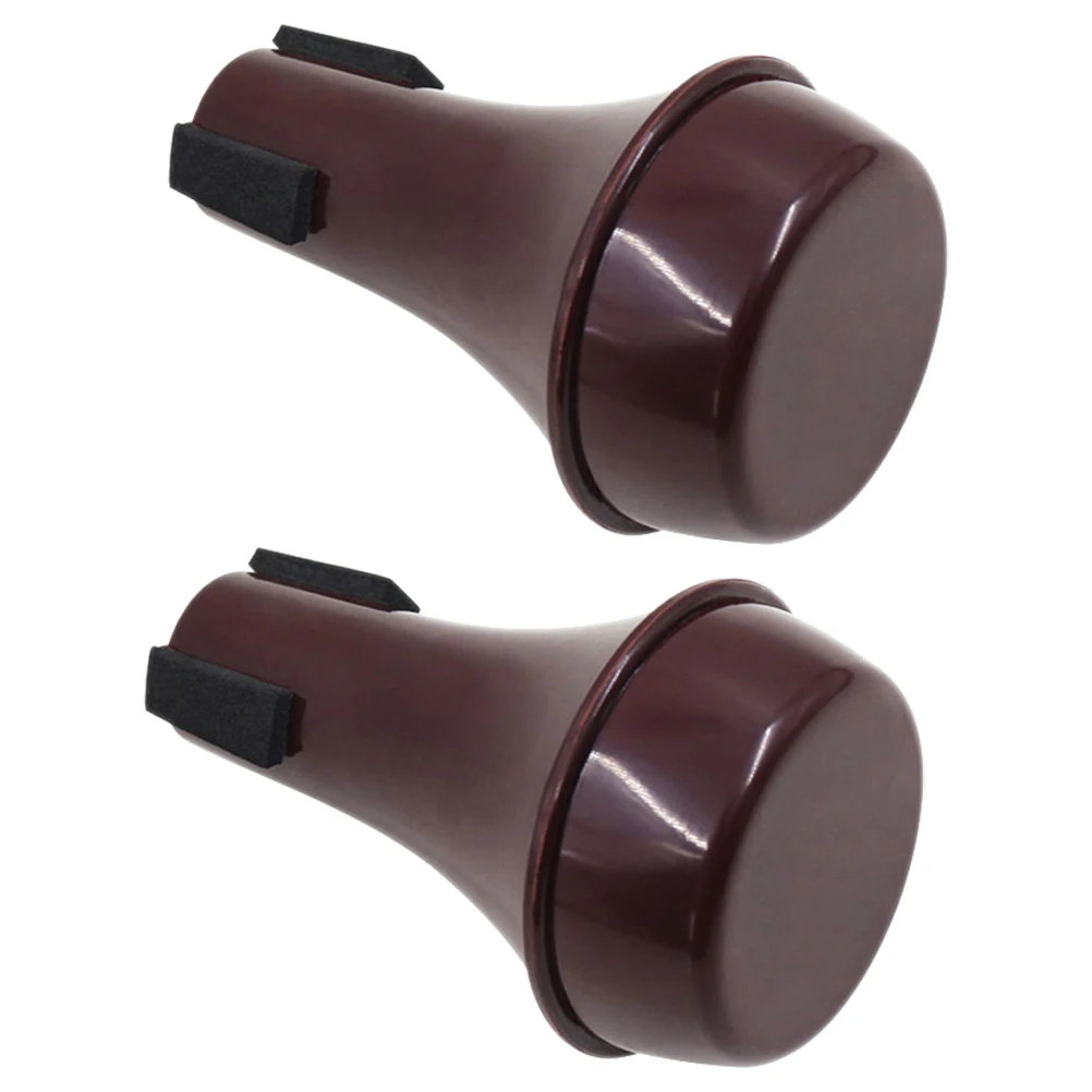 

2pcs Mini Weak Speaker French Horn Practice Mute Accessories Trumpet Mutes Plastic Straight Light Air Abs Silent Home Use