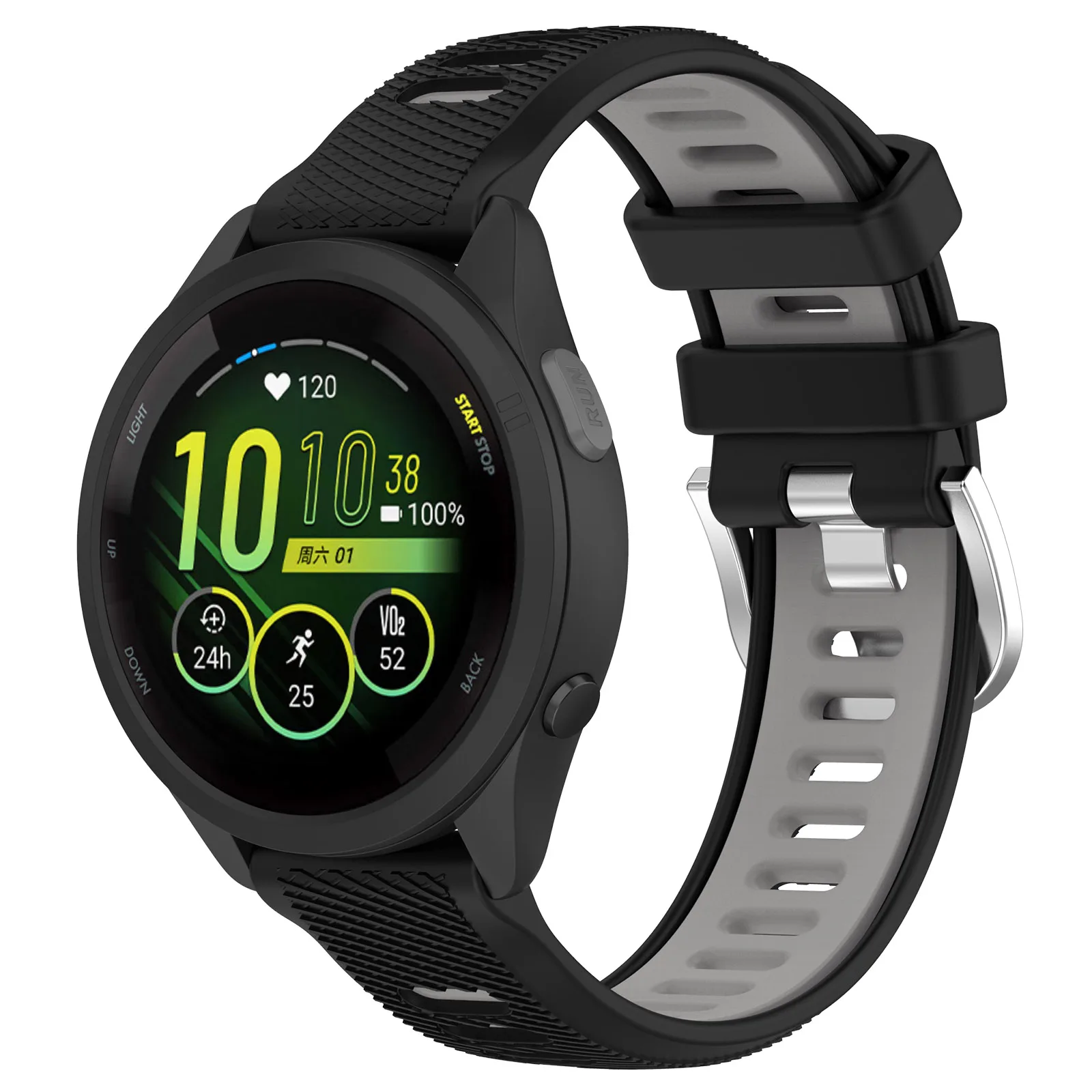 18mm 20mm 22mm Silikonarmband für Garmin Venu 4 45/41mm Forerunner 70 170 265s 255s 165 55 570 Armband Garmin Active 6 5 Correa – Detail 16