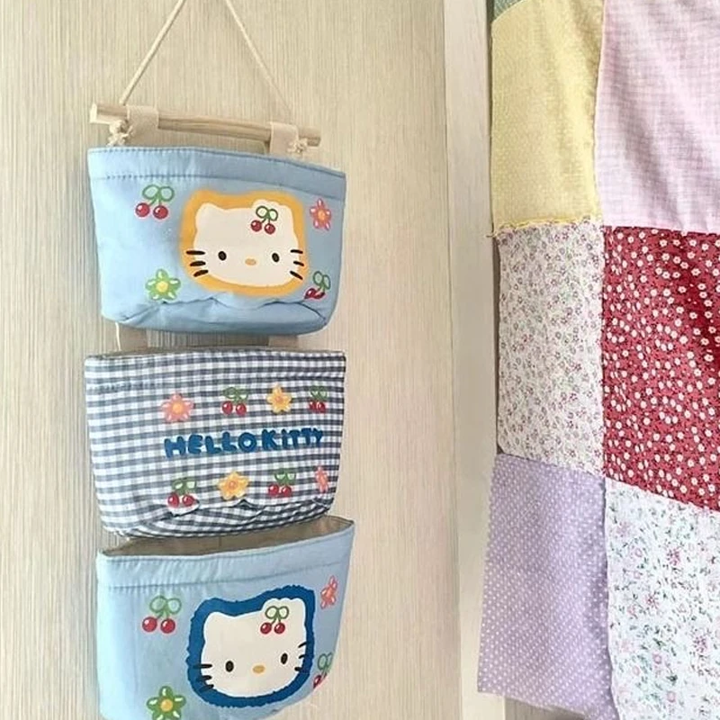 خمر زهرة الملاك مرحبا كيتي حقيبة للحمل حقيبة التخزين حلية Kawaii اليابانية سحر Harajuku مرحبا كيتي حقيبة التخزين هدية