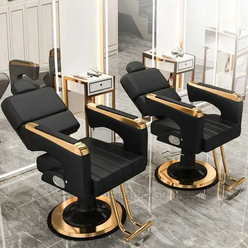 

Hairdressing Swivel Barber Chairs Recliner Adjustable Hair Cutting Comfort Barber Chairs Spa Speciality Sillas Furniture QF50BC