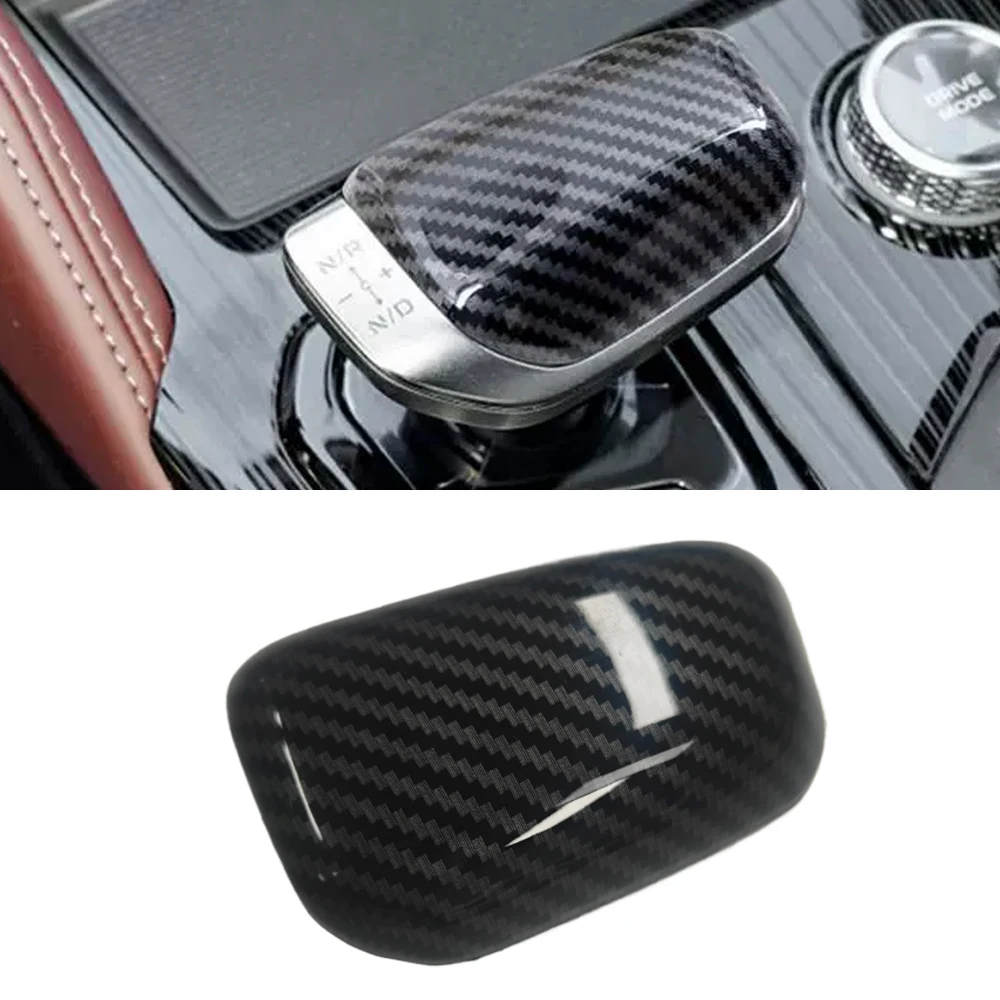Carbon Fiber Car Interior Gear Shift Knob Cover Sticker for Geely Xingyue L Monjaro Geely Emgrand 2021 2022 2023 2024