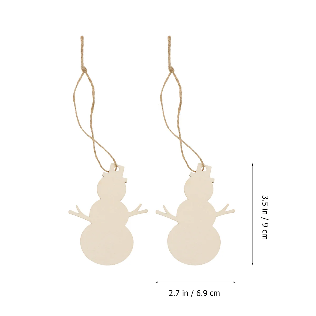 

50pcs Christmas Wooden Slice Decorations Rustic Hanging Ornaments For Home Xmas Tree Party Adornment Unique Wooden Pendant Home