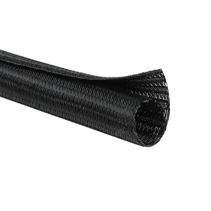 Self-Closing Braided Sleeve 8/10/13/16mm PET Insulated Cable Wrap For Computer TV Wire Protection