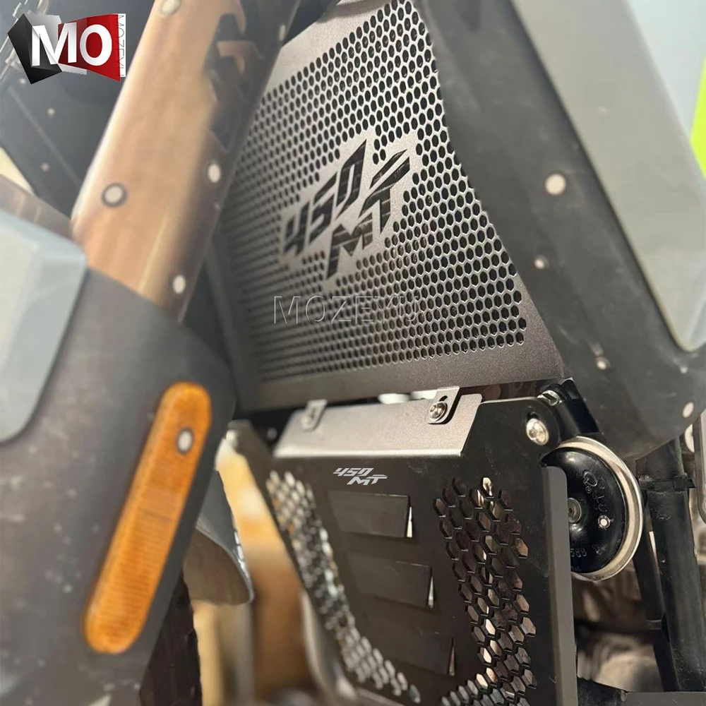 

Для CF MOTO 450MT MT450 MT 450 MT Ibex 450 2024 2025 Защита переднего щита Крышка двигателя Защита вентилятора Решетка радиатора Защита