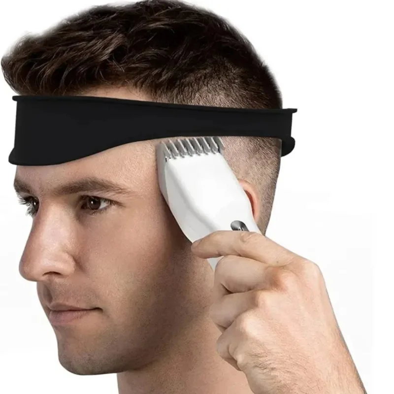 DIY Home Haircuts Curved Headband Silicone Neckline Shaving Template and Hair Cutting Guide Hair Styling Tool